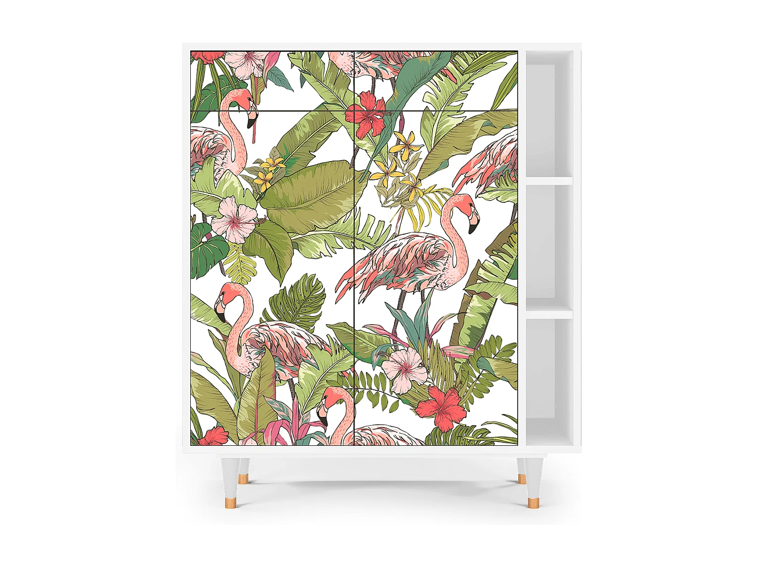 Buffet - 96х110х41 cm - BS6 - Sweet Flamingo, Blanc