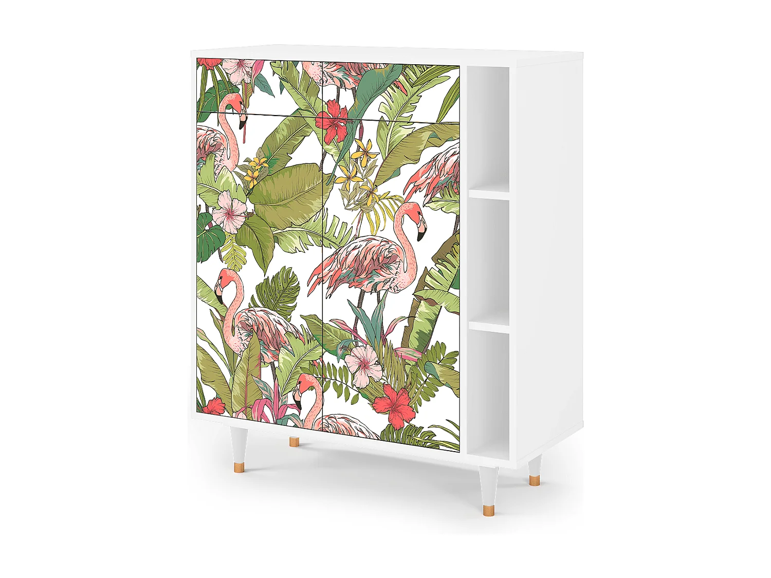 Buffet - 96х110х41 cm - BS6 - Sweet Flamingo, Blanc