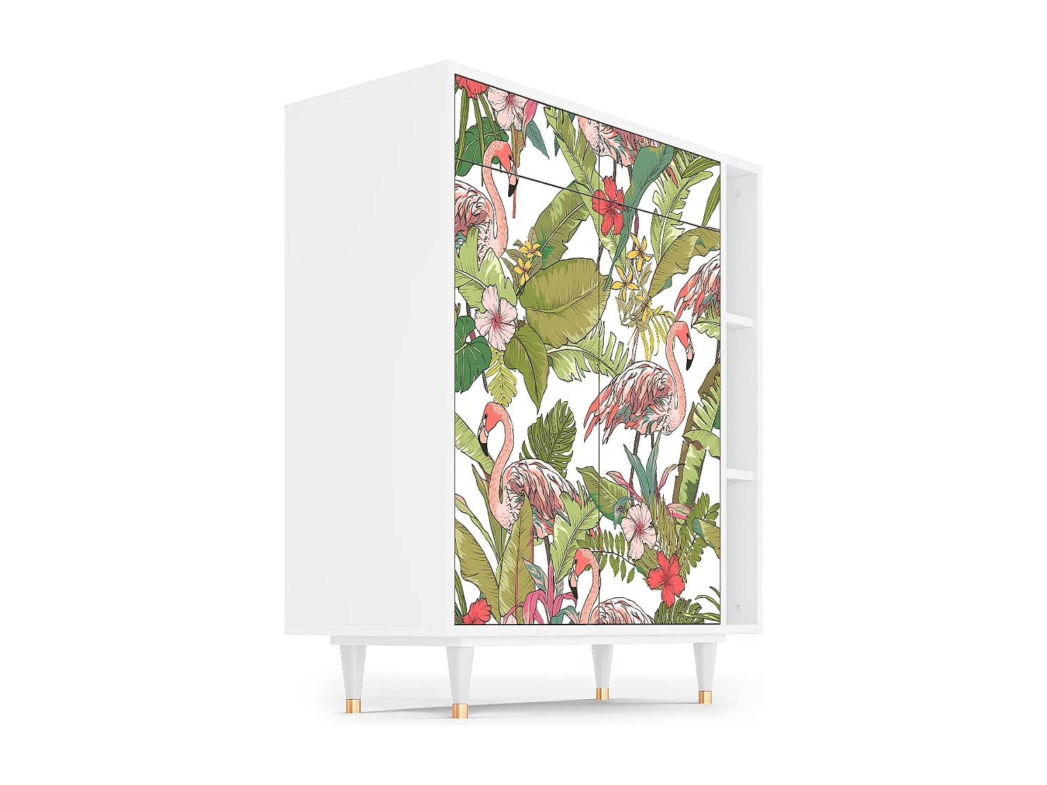 Buffet - 96х110х41 cm - BS6 - Sweet Flamingo, Blanc