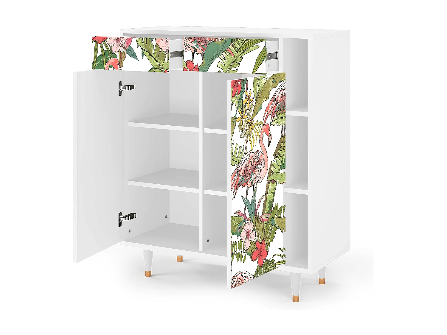 Buffet - 96х110х41 cm - BS6 - Sweet Flamingo, Blanc