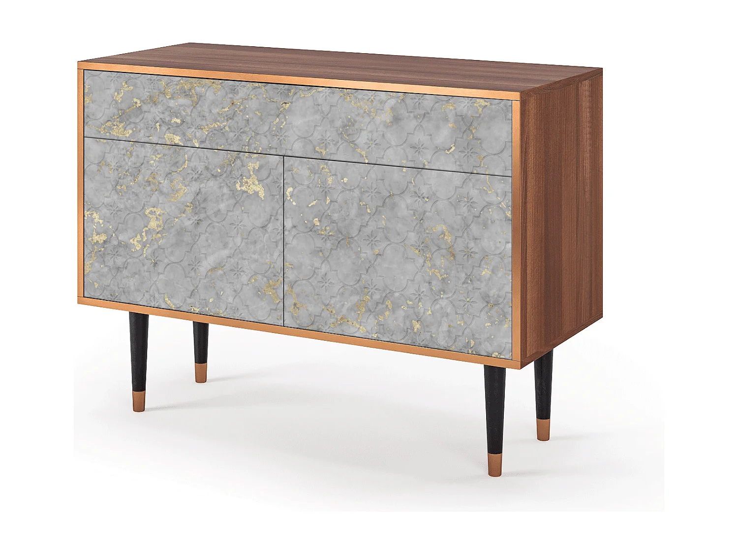 Aparador - 115x85x48 cm - BS4 - Mariana Trench, Nogueira