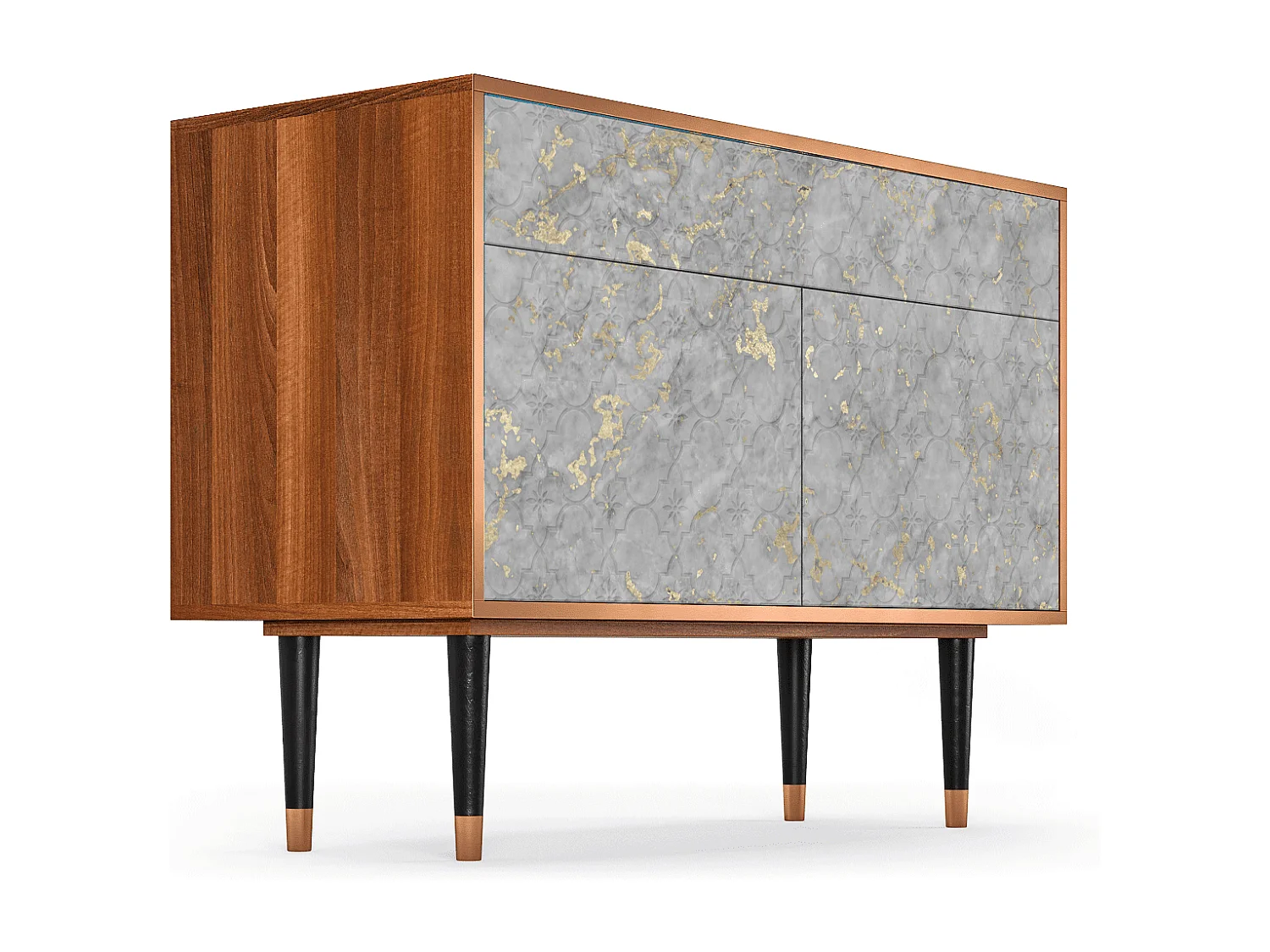 Aparador - 115x85x48 cm - BS4 - Mariana Trench, Nogueira