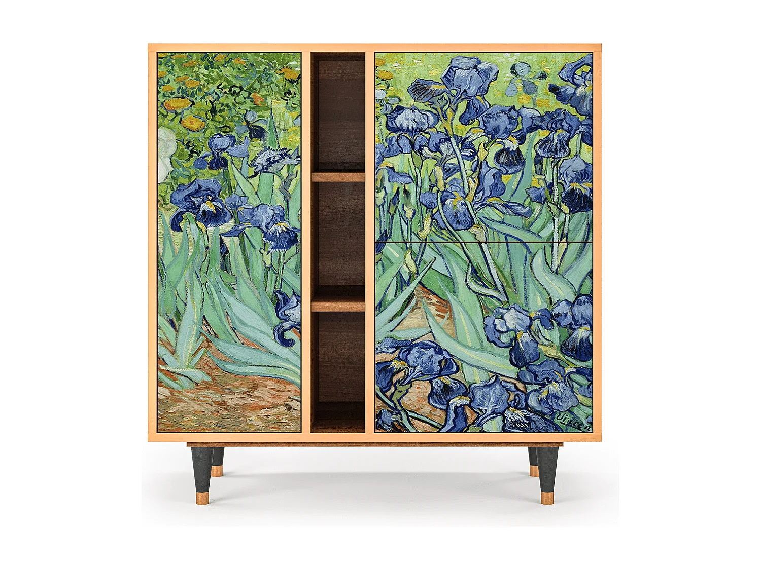 Buffet - 94х96х41 cm - BS5 - Irises , Noyer