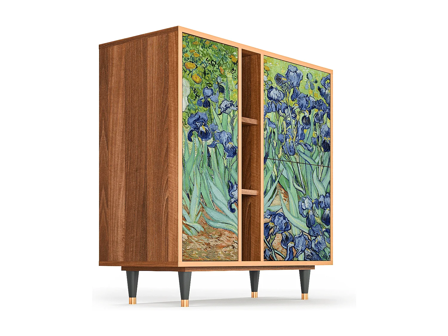 Credenza - 94х96х41 cm - BS5 - Irises , Noce