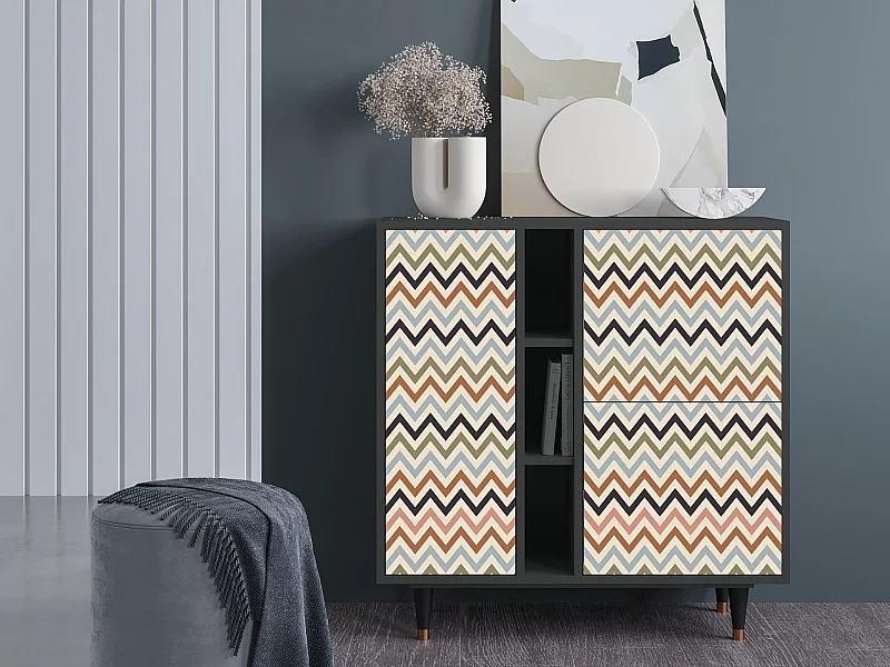 Credenza - 94х96х41 cm - BS5 - Bright Ripple, Antracite