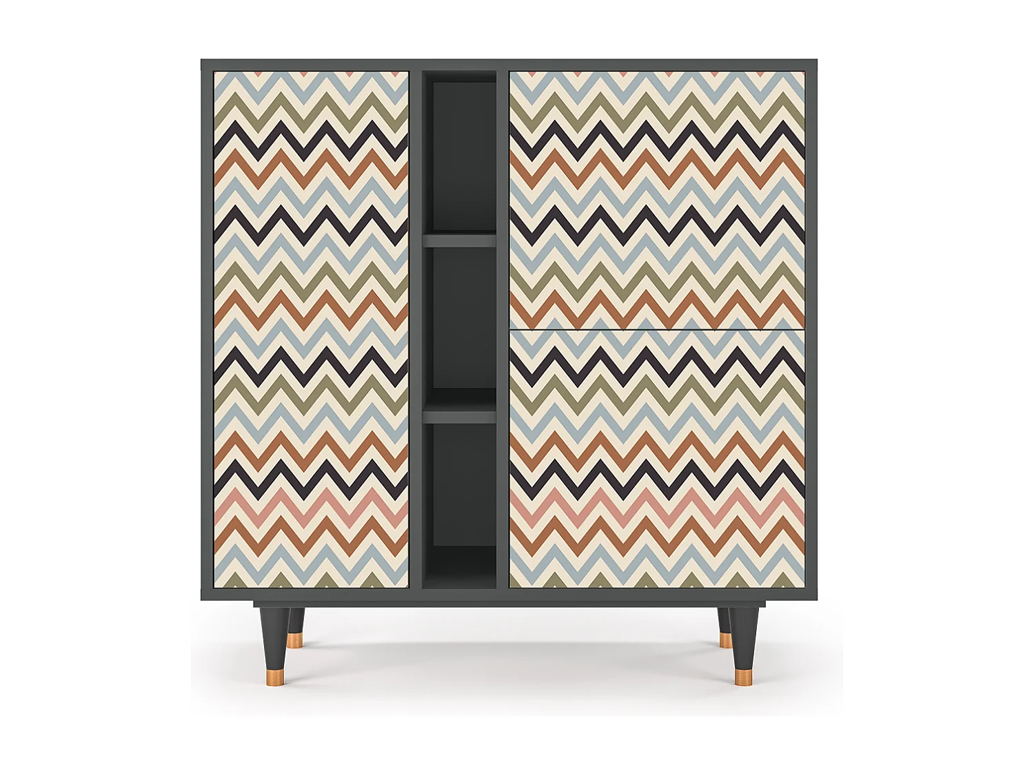Credenza - 94х96х41 cm - BS5 - Bright Ripple, Antracite