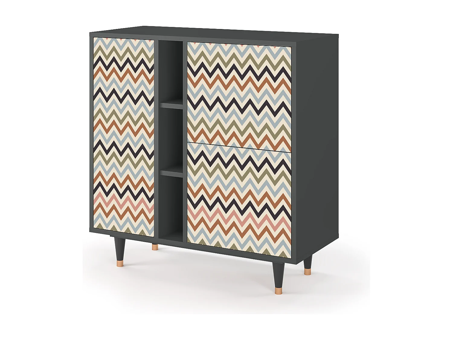 Credenza - 94х96х41 cm - BS5 - Bright Ripple, Antracite