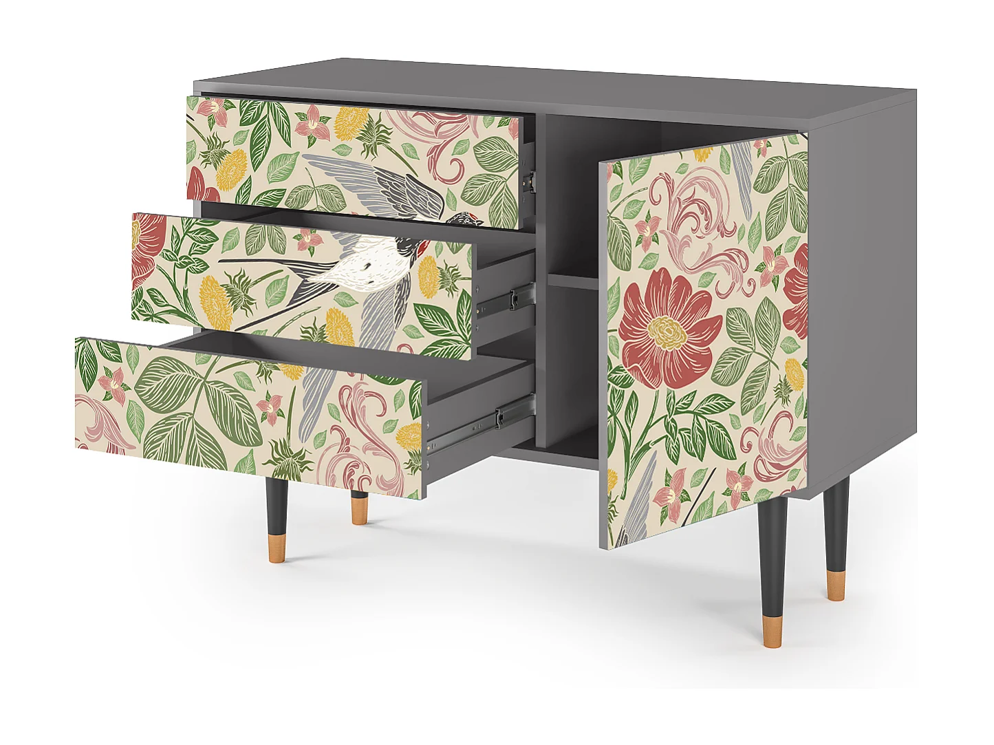 Buffet - 115х84х41 cm - S3 - Spring Swallow, Gris