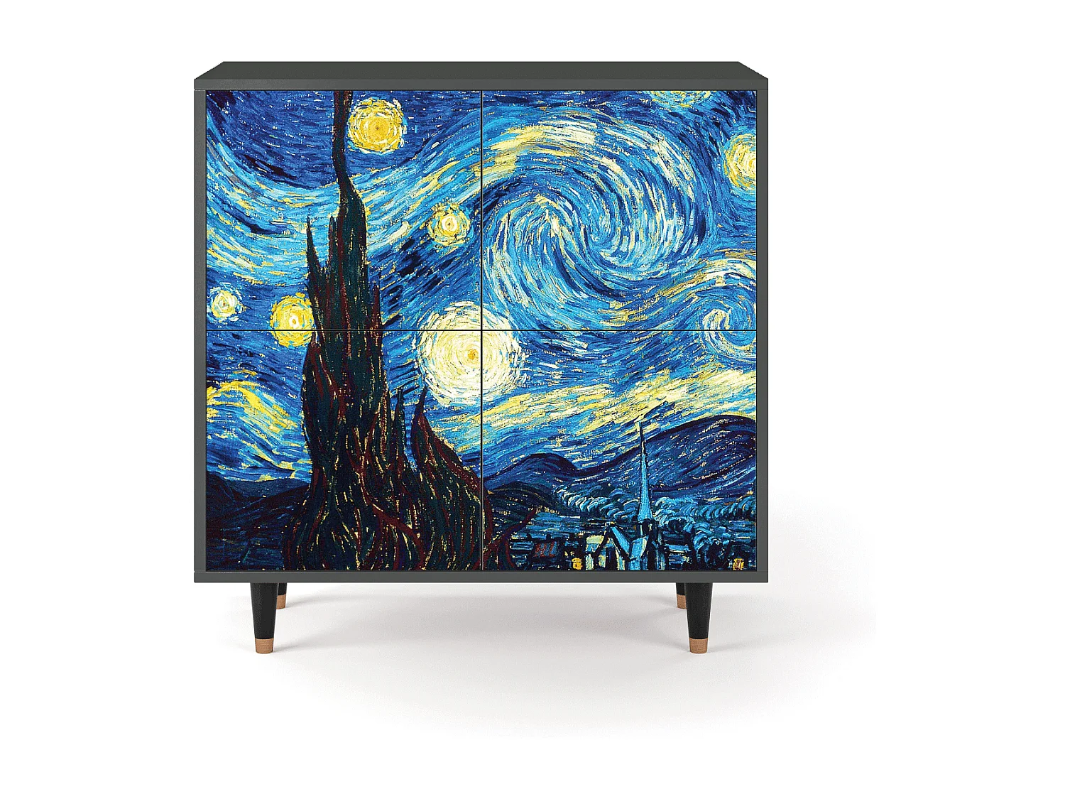 Credenza - 94x96x48 cm - BS3 - The Starry Night  , Antracite