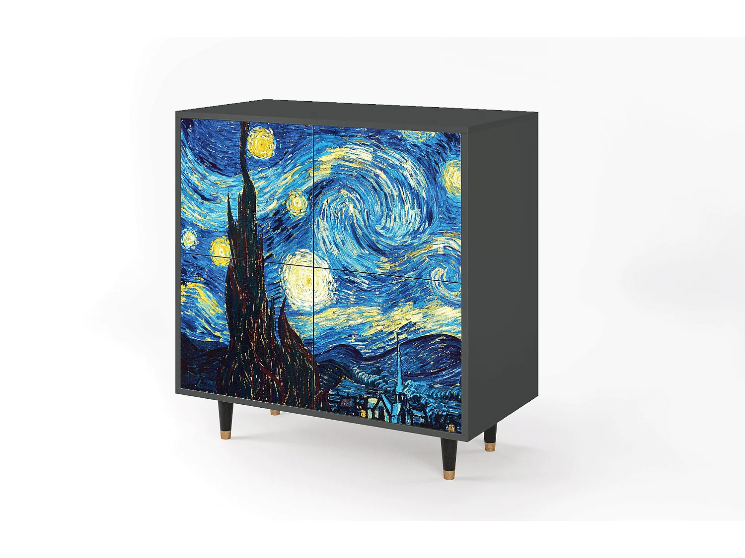 Buffet - 94x96x48 cm - BS3 - The Starry Night  , Anthracite