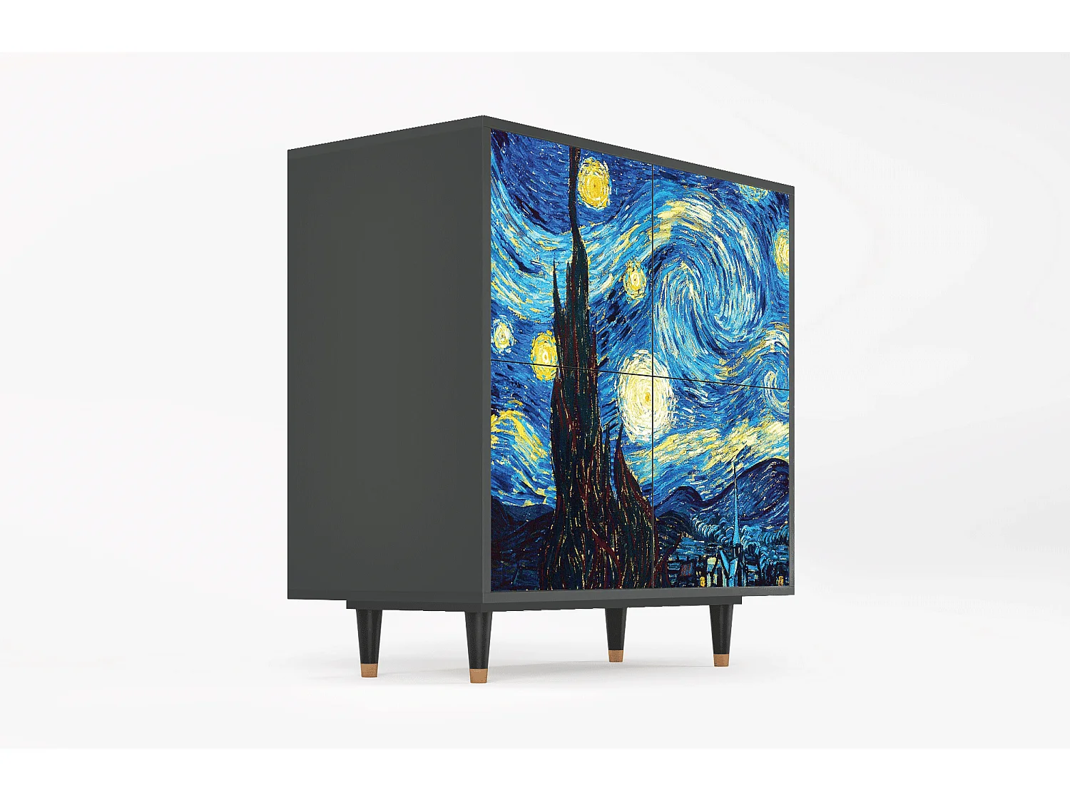 Buffet - 94x96x48 cm - BS3 - The Starry Night  , Anthracite