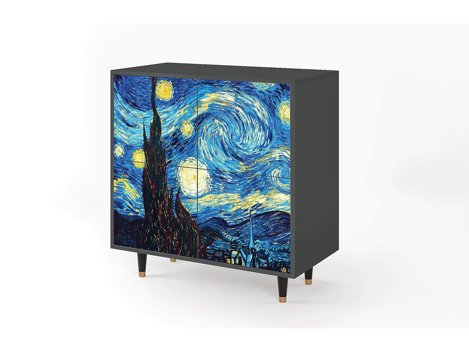 Buffet - 94x96x48 cm - BS3 - The Starry Night  , Anthracite