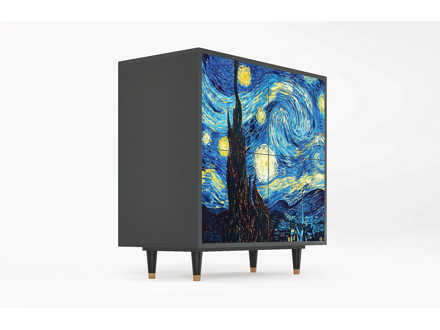 Buffet - 94x96x48 cm - BS3 - The Starry Night  , Anthracite