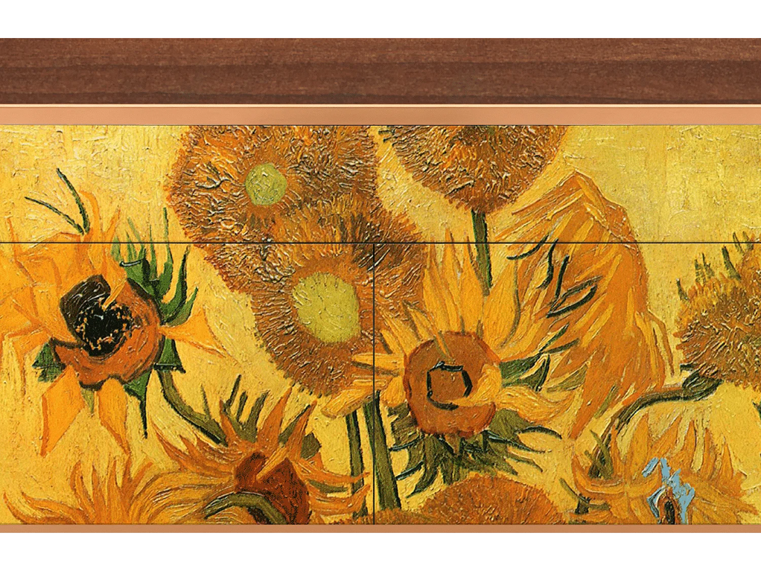 Credenza - 115x85x48 cm - BS4 - Sunflowers, Noce