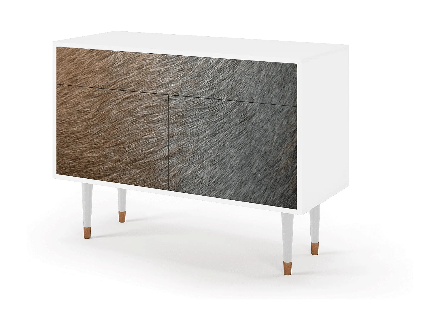 Buffet - 115x85x48 cm - BS4 - Peanut Hair, Blanc