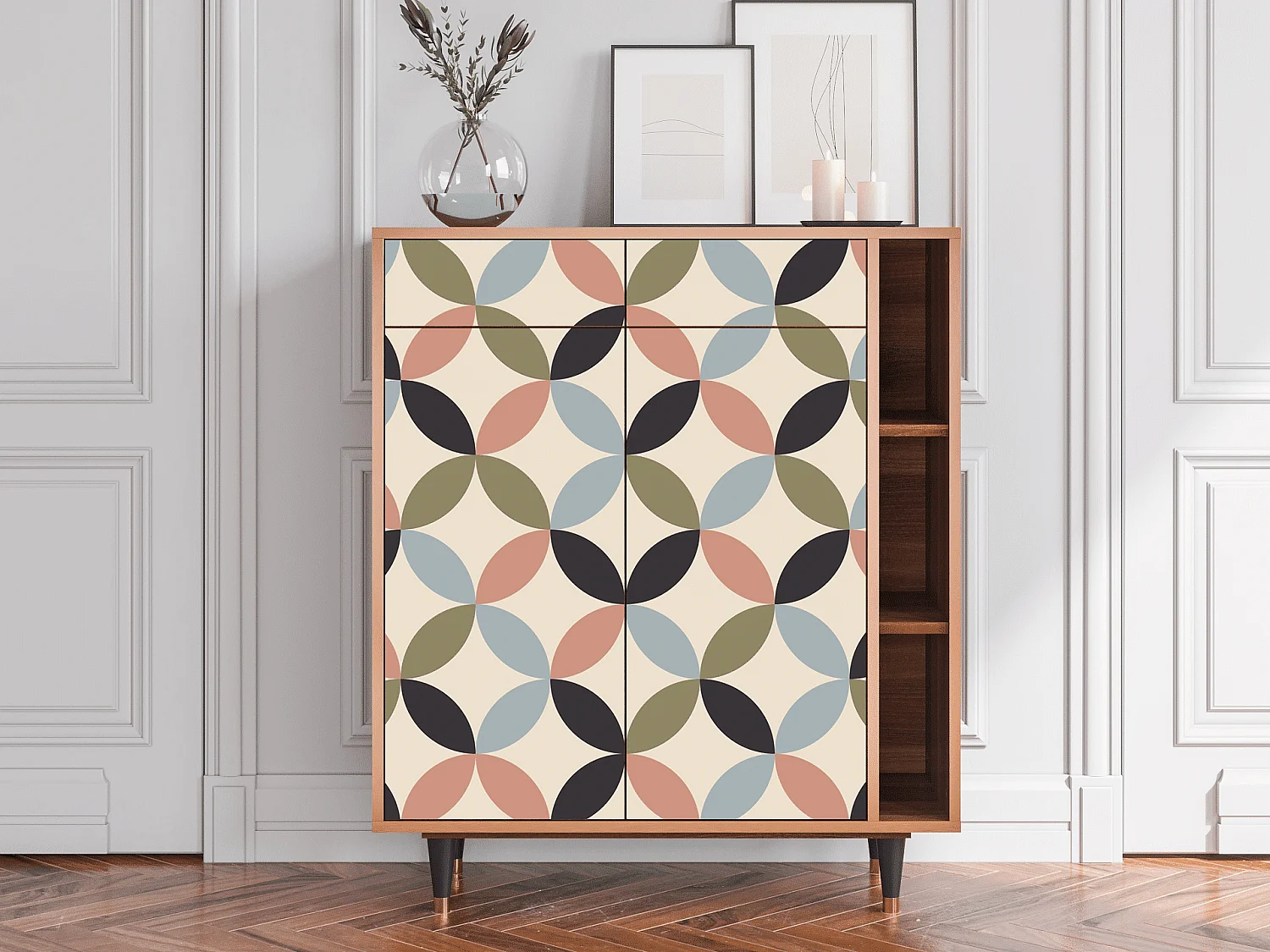 Buffet - 96х110х41 cm - BS6 - Butterfly Effect, Noyer