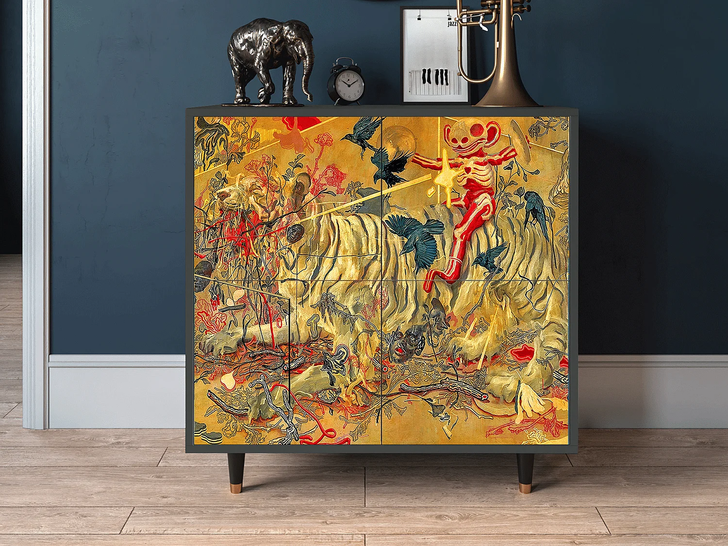 Buffet - 94x96x48 cm - BS3 - Blood by James Jean, Anthracite
