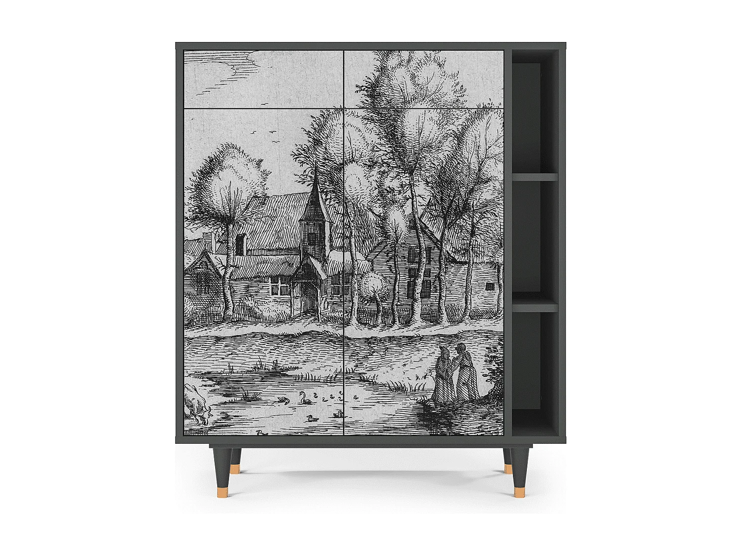 Buffet - 96х110х41 cm - BS6 - A Pond, Anthracite