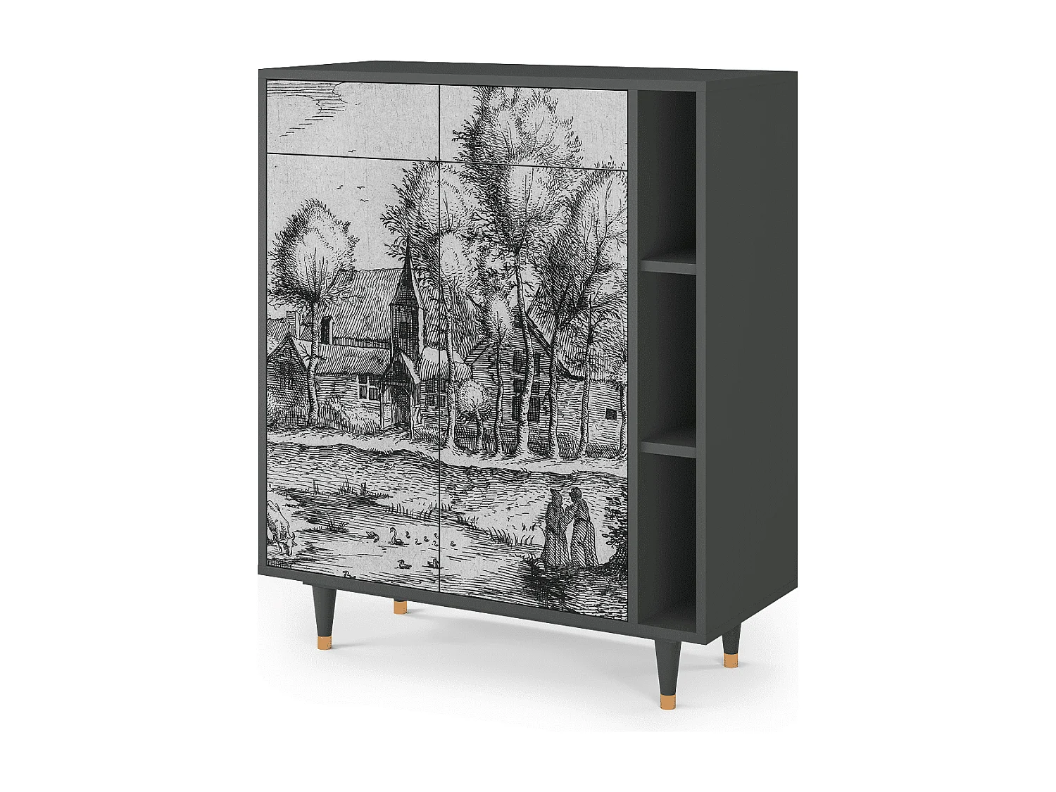 Buffet - 96х110х41 cm - BS6 - A Pond, Anthracite