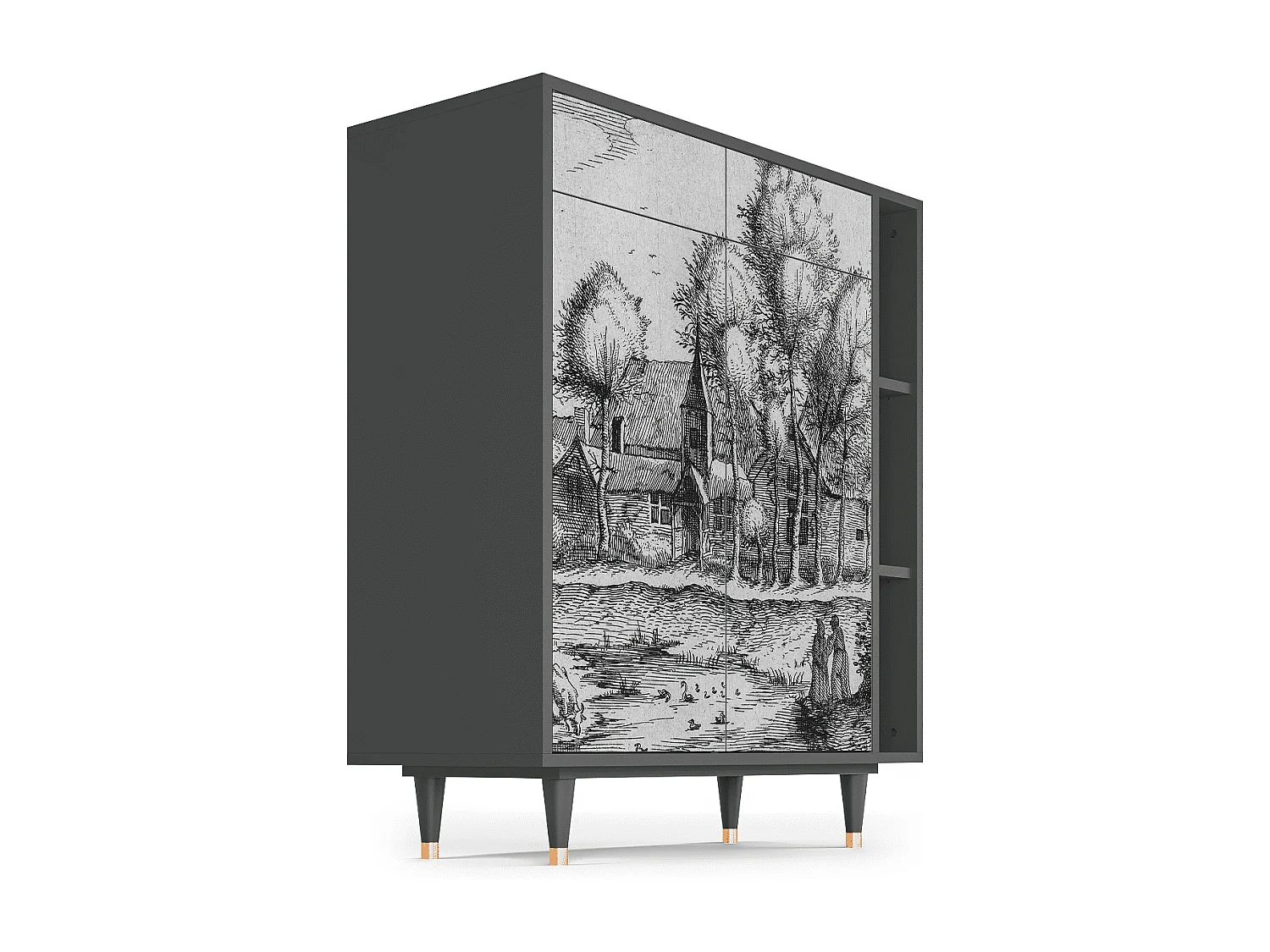 Buffet - 96х110х41 cm - BS6 - A Pond, Anthracite