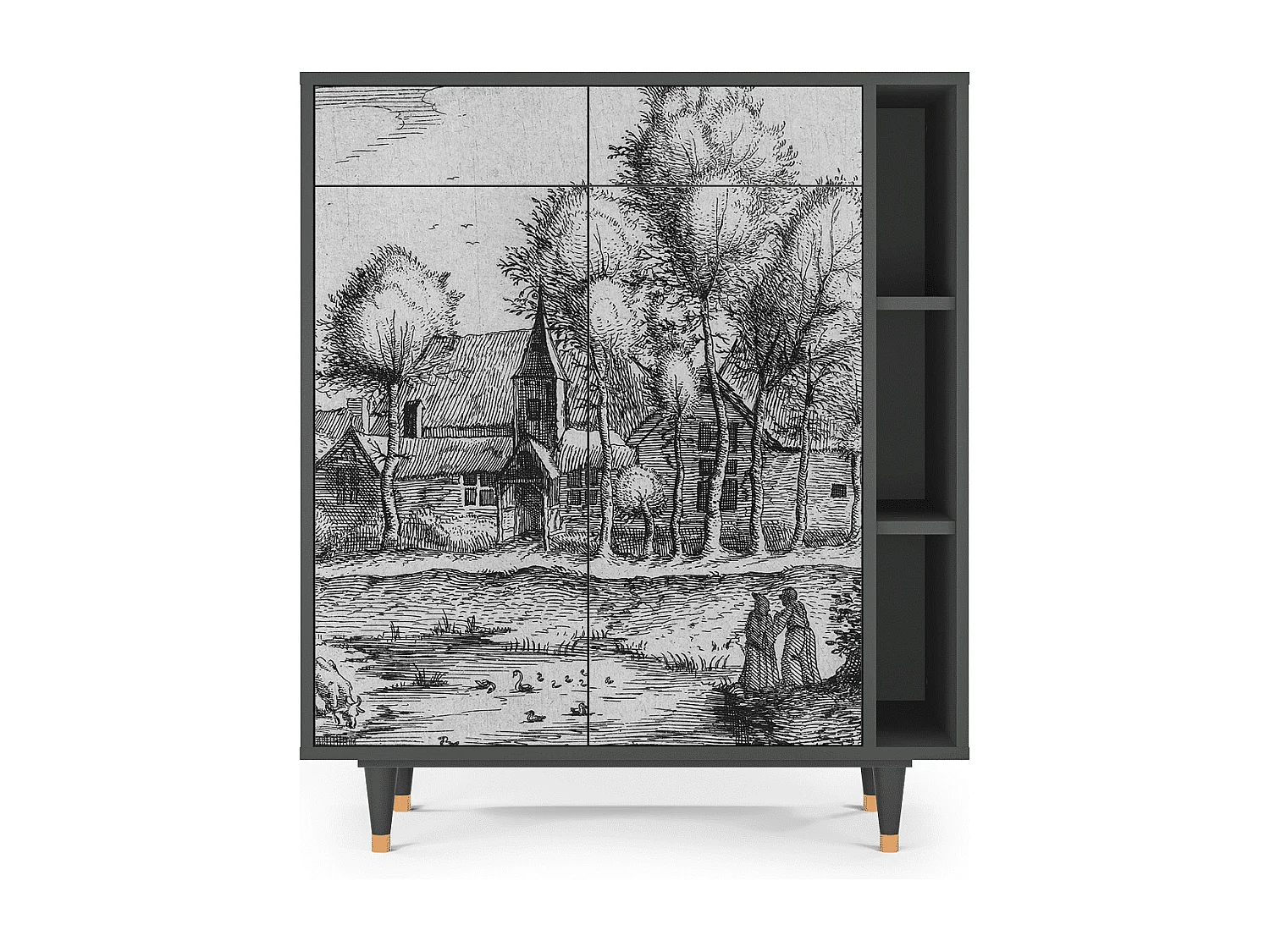 Buffet - 96х110х41 cm - BS6 - A Pond, Anthracite