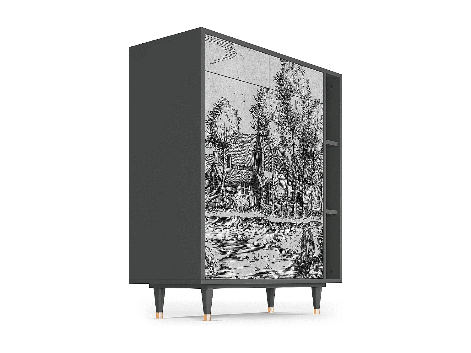 Buffet - 96х110х41 cm - BS6 - A Pond, Anthracite