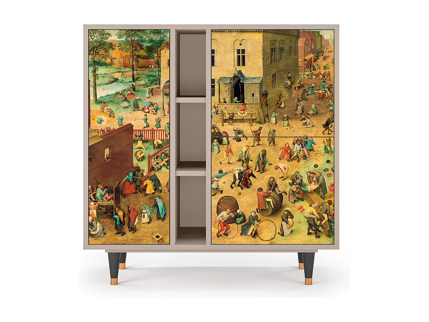 Aparador - 94х96х41 cm - BS5 - Children Games, Latte