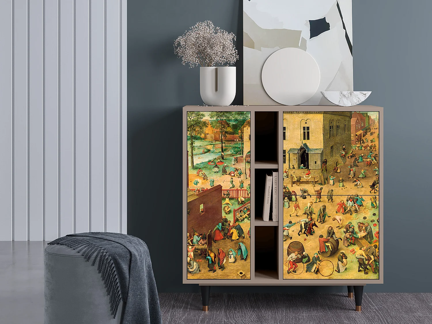 Kredens - 94х96х41 cm - BS5 - Children Games, Latte