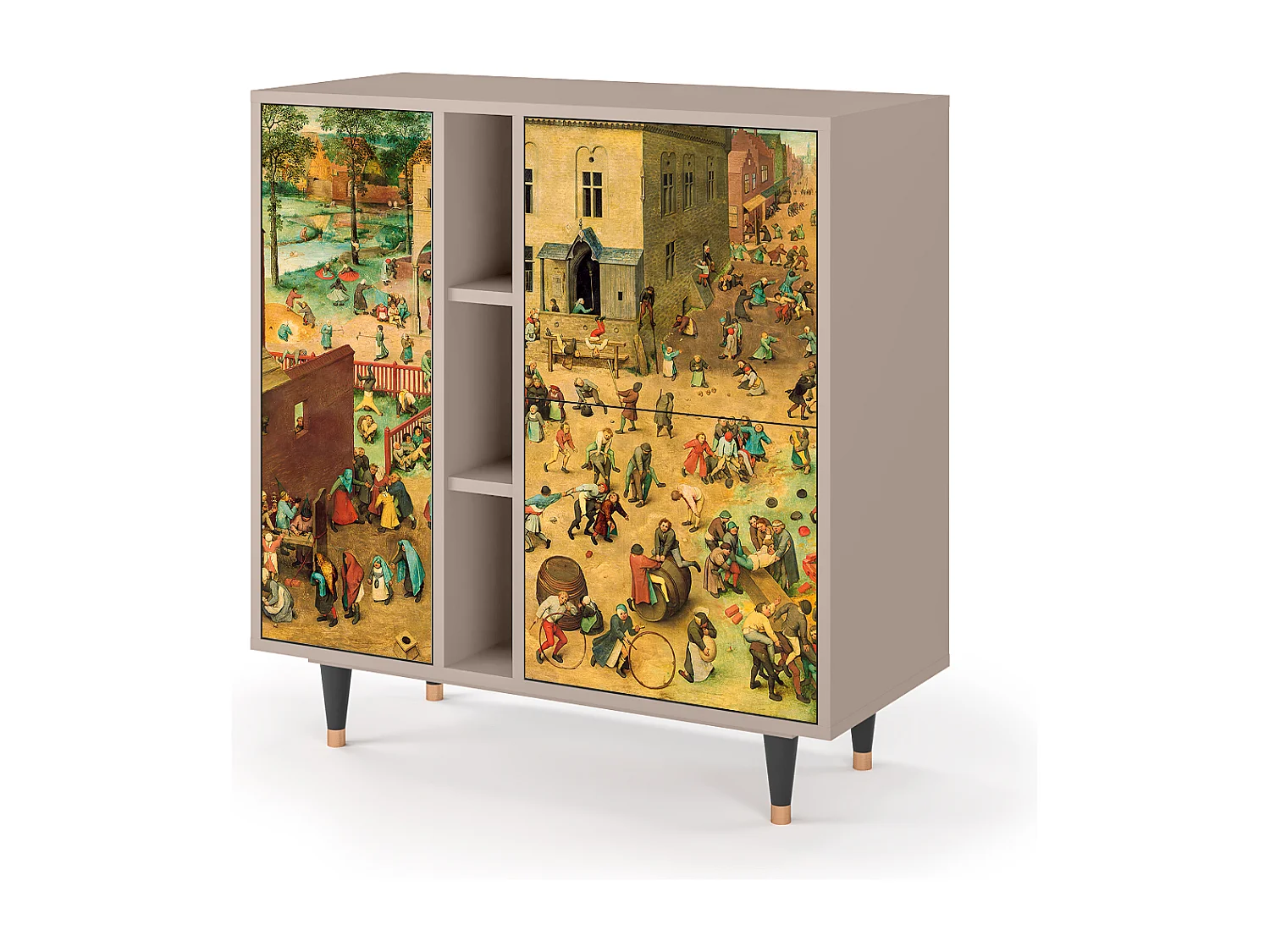 Kredens - 94х96х41 cm - BS5 - Children Games, Latte