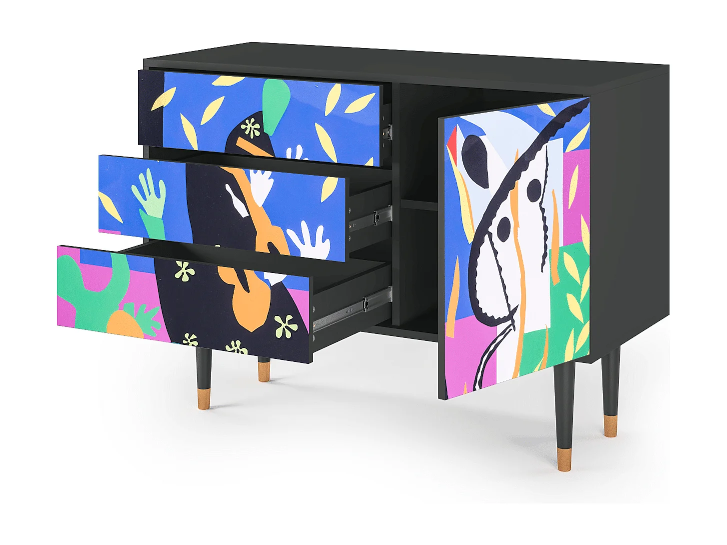 Buffet - 115х84х41 cm - S3 - La Tristesse du Roi, Anthracite