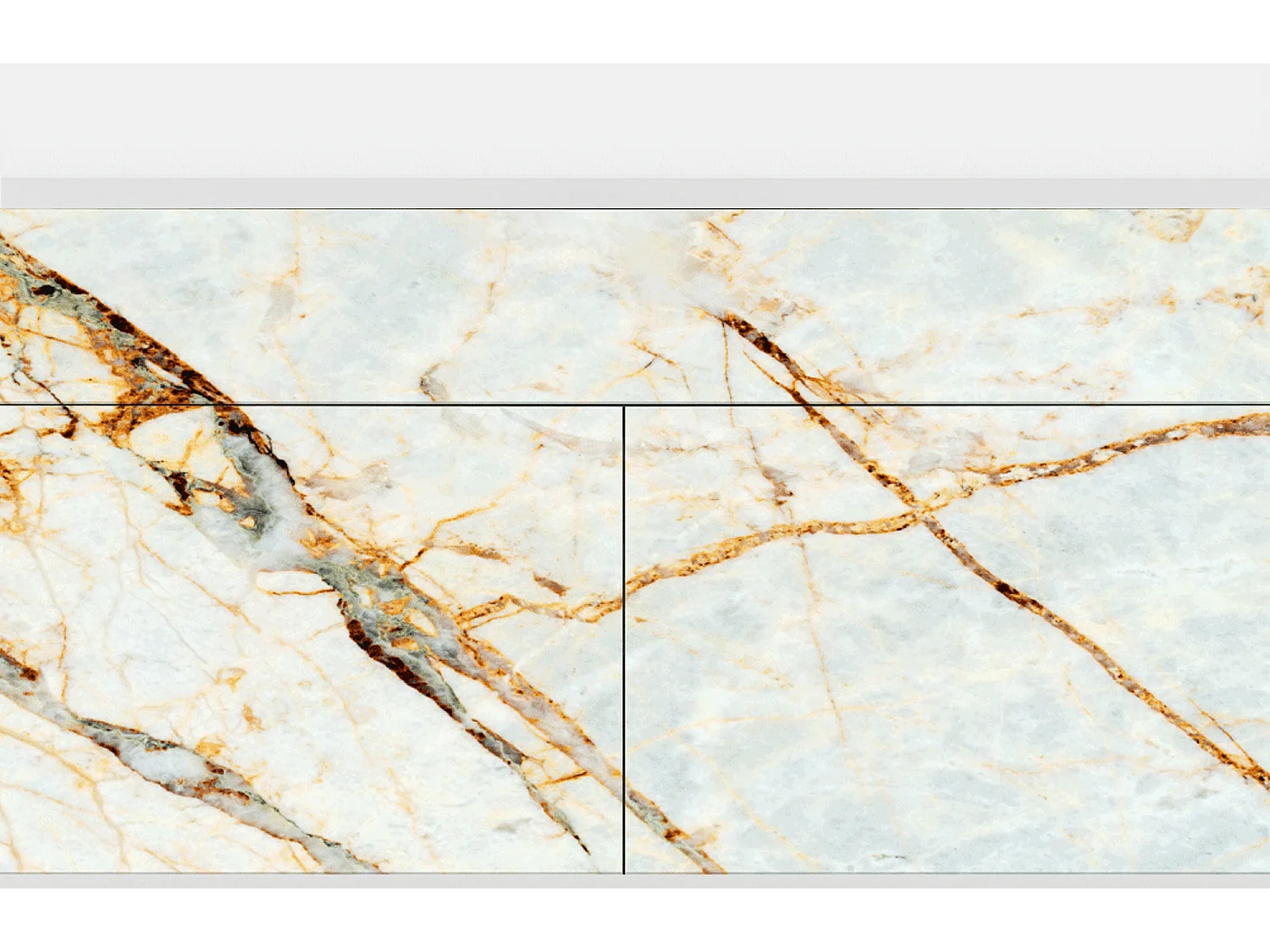 Buffet - 115x85x48 cm - BS4 - Sabley Marble, Blanc