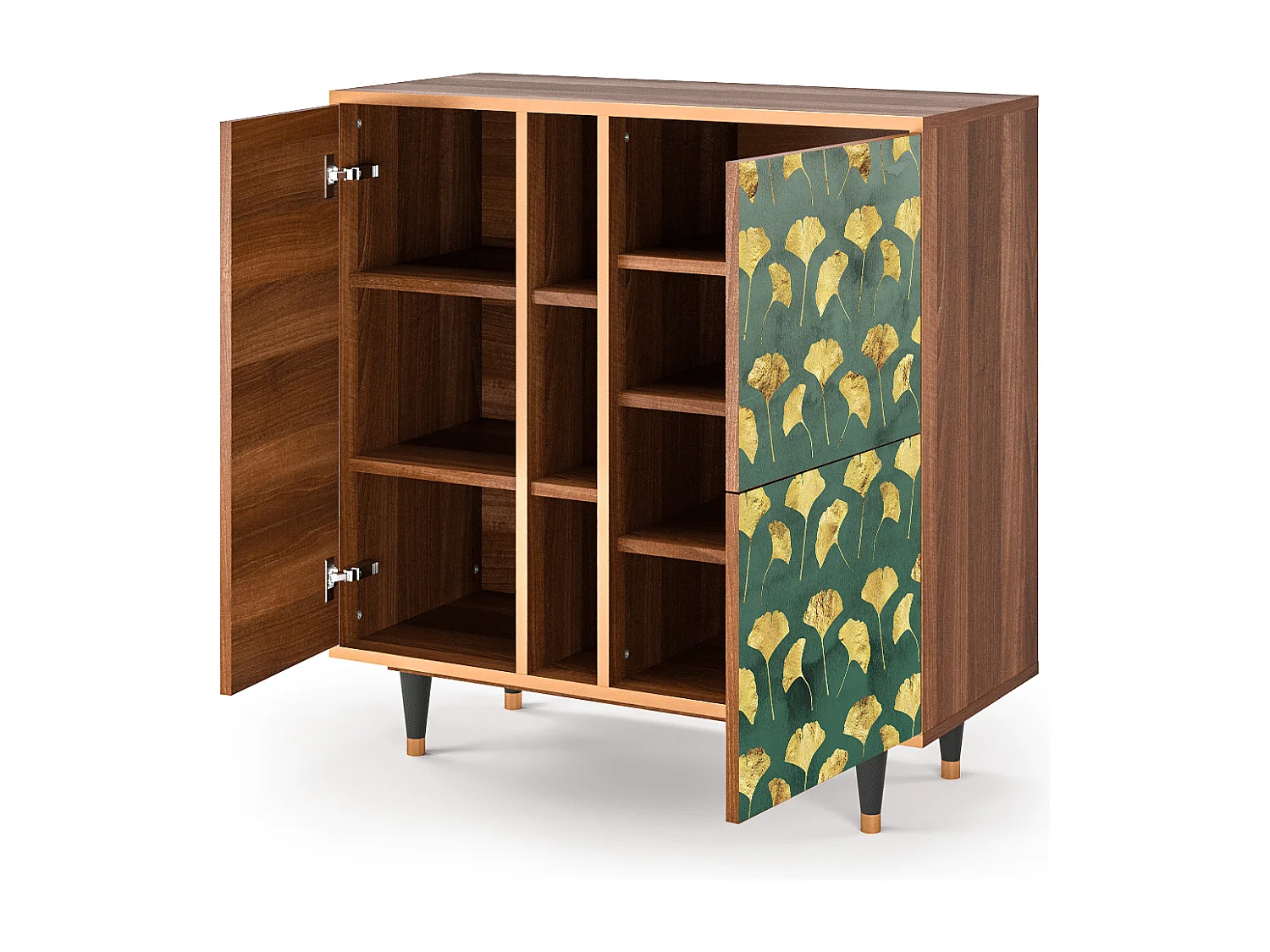 Buffet - 94х96х41 cm - BS5 - Gingko leaves, Noyer