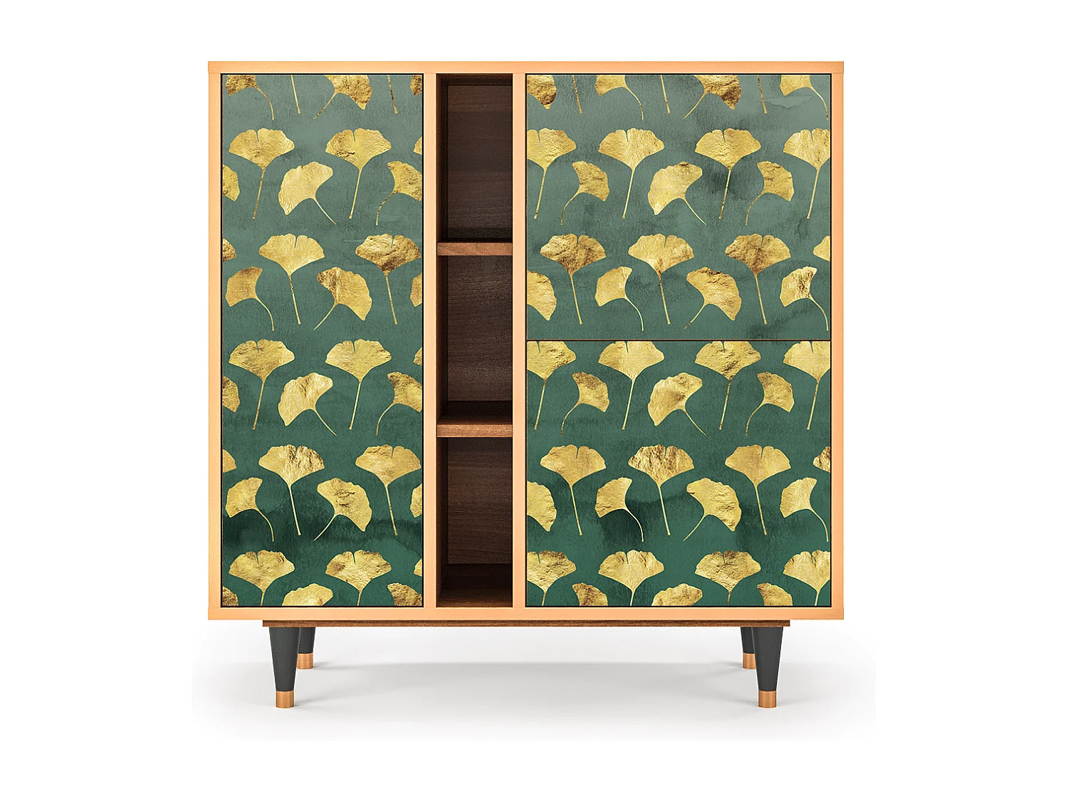 Sideboard - 94х96х41 cm - BS5 - Gingko leaves, Walnuss