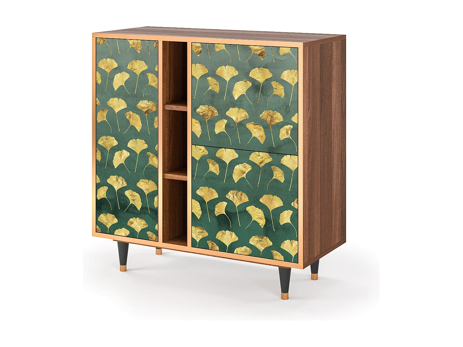 Sideboard - 94х96х41 cm - BS5 - Gingko leaves, Walnuss