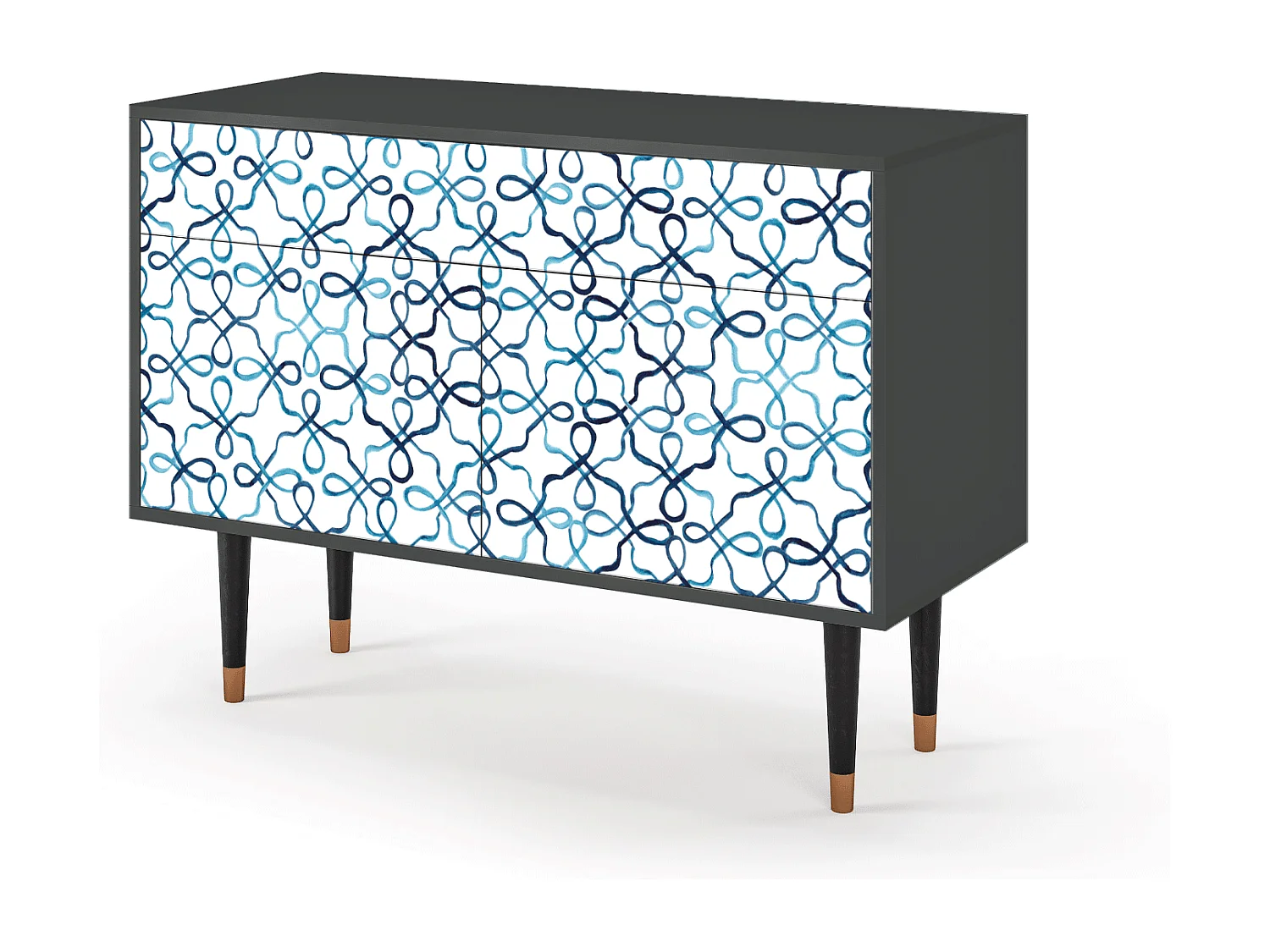 Dressoir - 115x85x48 cm - BS4 - Marine Strings, Antraciet