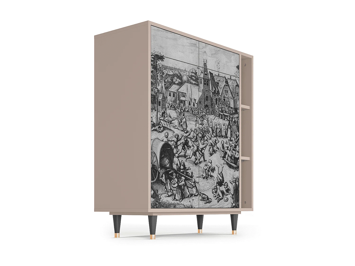 Aparador - 96х110х41 cm - BS6 - The Festival of Saint, Latte