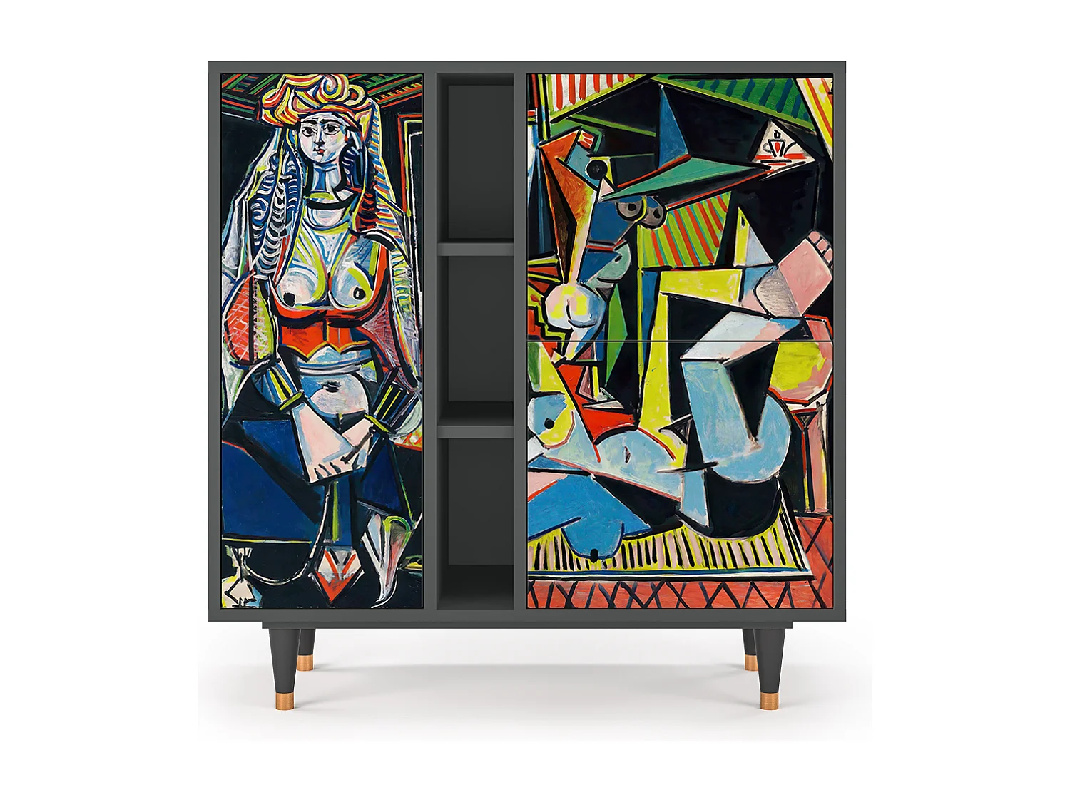 Buffet - 94х96х41 cm - BS5 - Women of Algiers, Anthracite