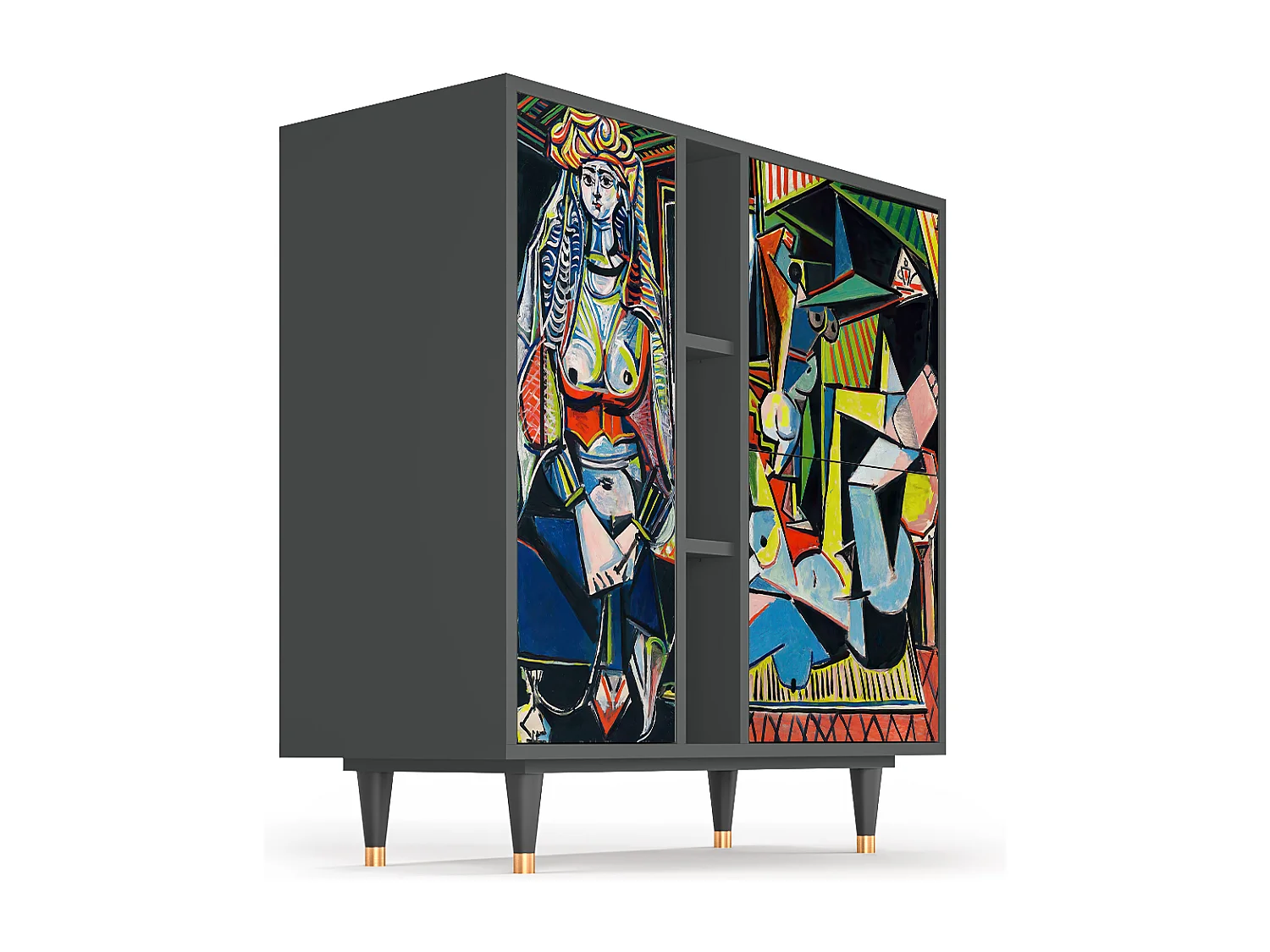 Buffet - 94х96х41 cm - BS5 - Women of Algiers, Anthracite