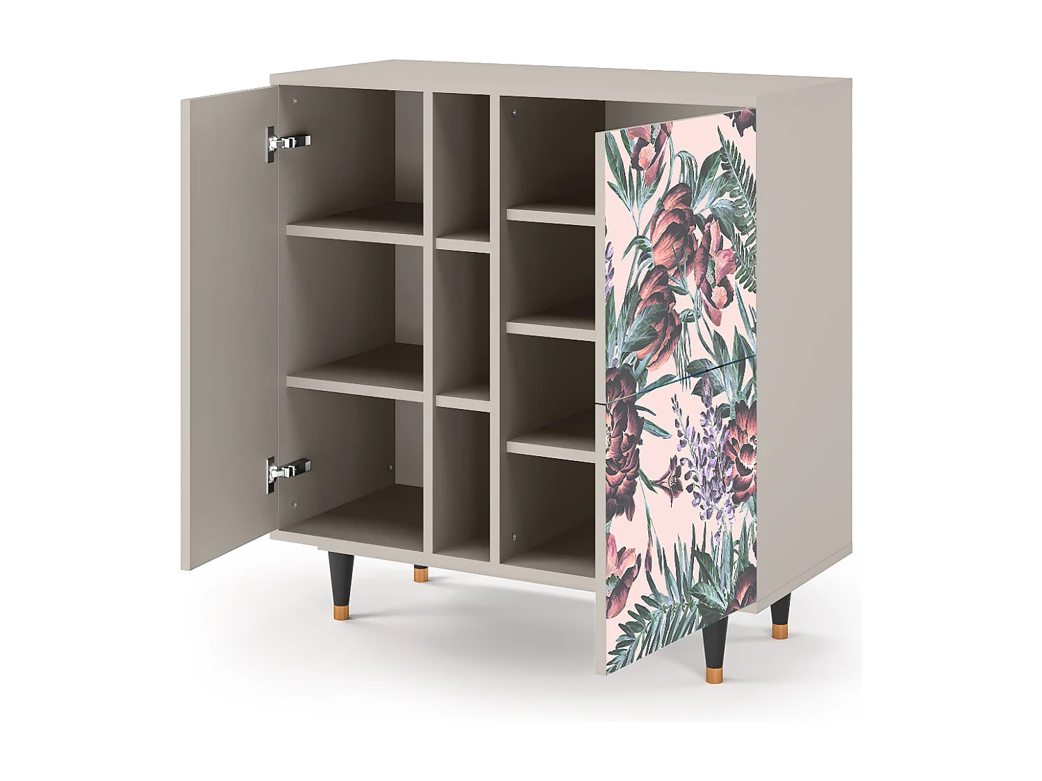 Dressoir - 94х96х41 cm - BS5 - Peach Peonies, Zand