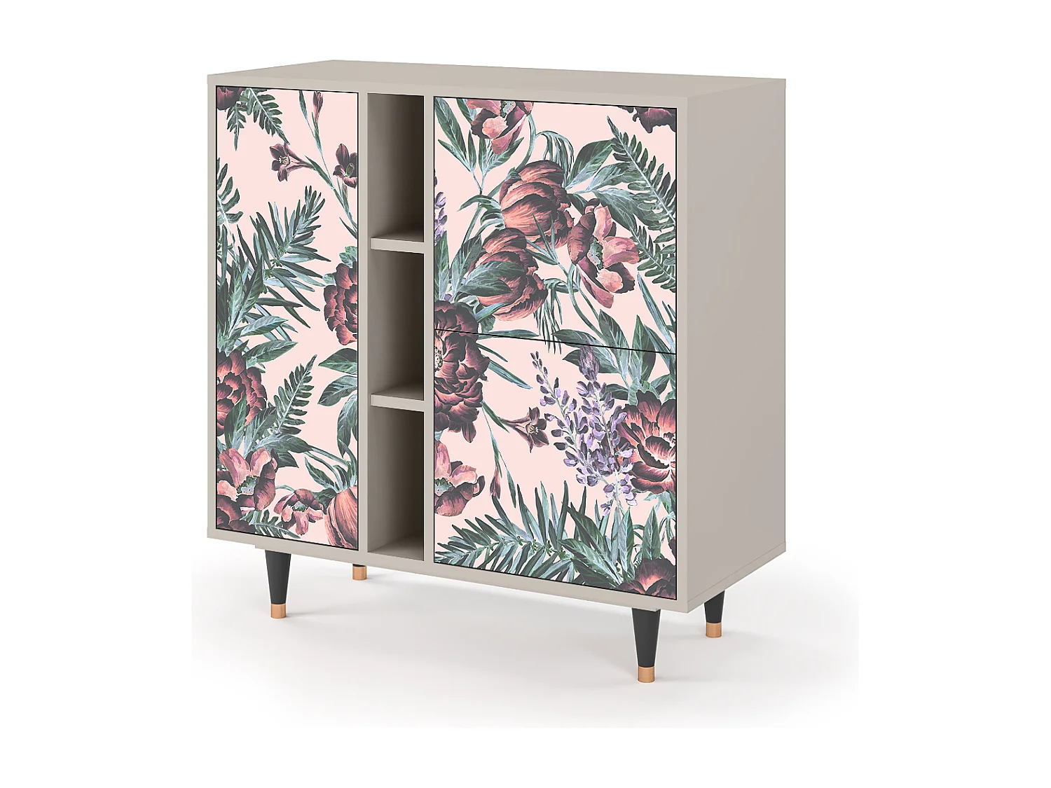 Dressoir - 94х96х41 cm - BS5 - Peach Peonies, Zand