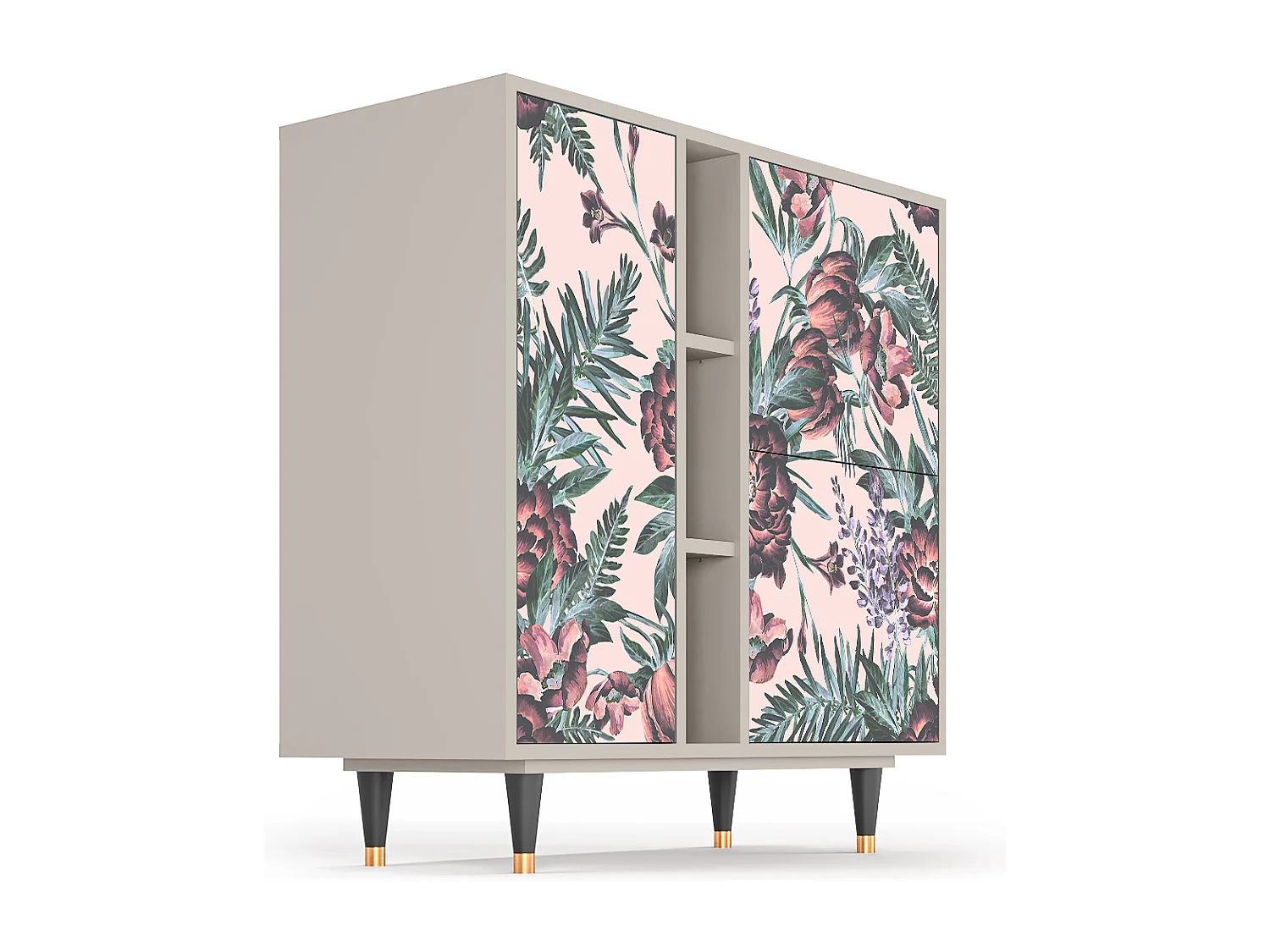 Dressoir - 94х96х41 cm - BS5 - Peach Peonies, Zand