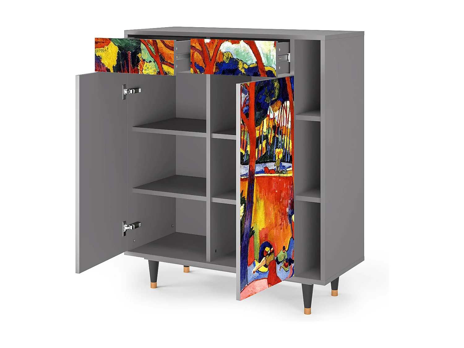 Dressoir - 96х110х41 cm - BS6 - The Turning Road, Grijs