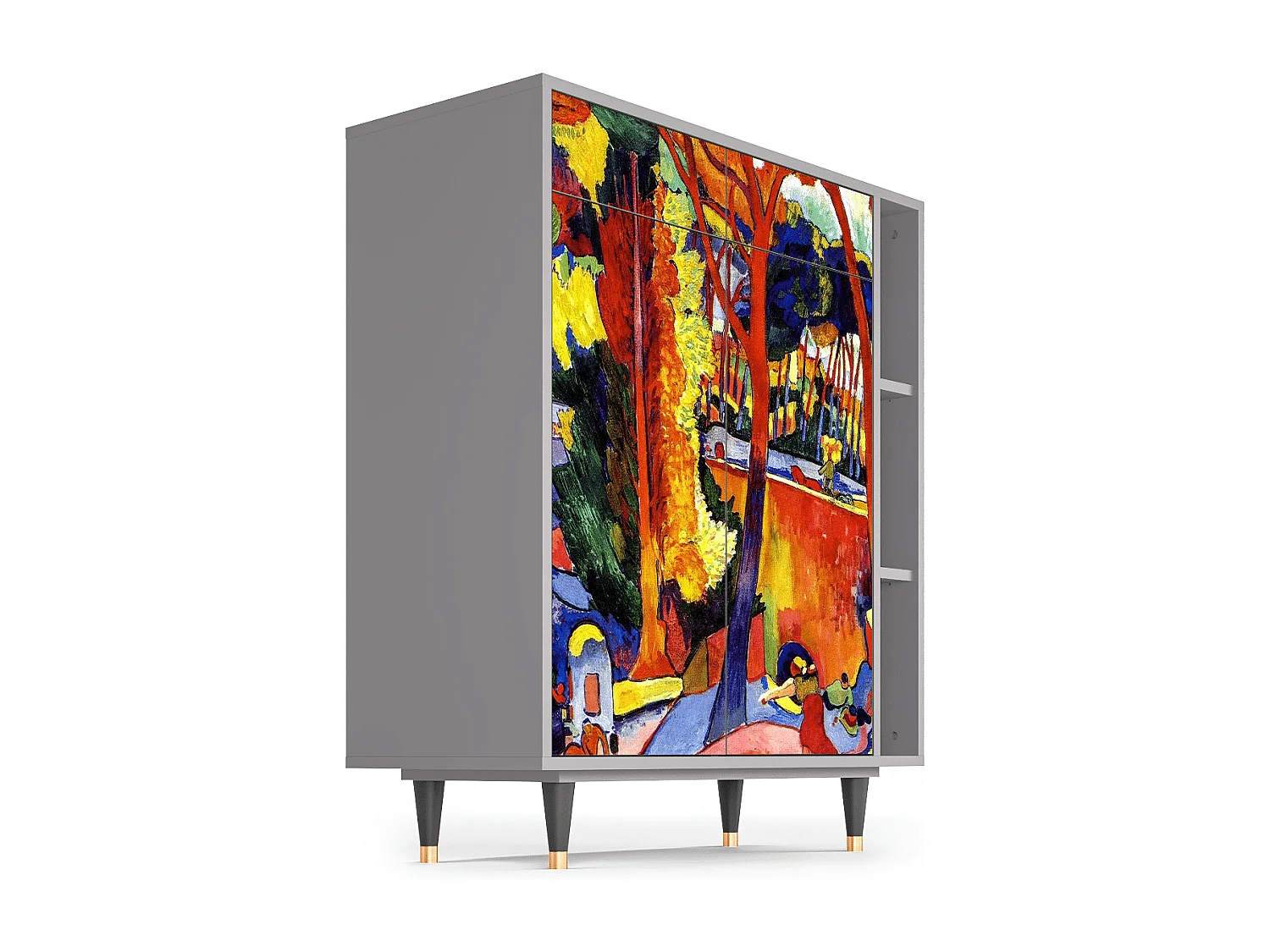 Kredens - 96х110х41 cm - BS6 - The Turning Road, Szary