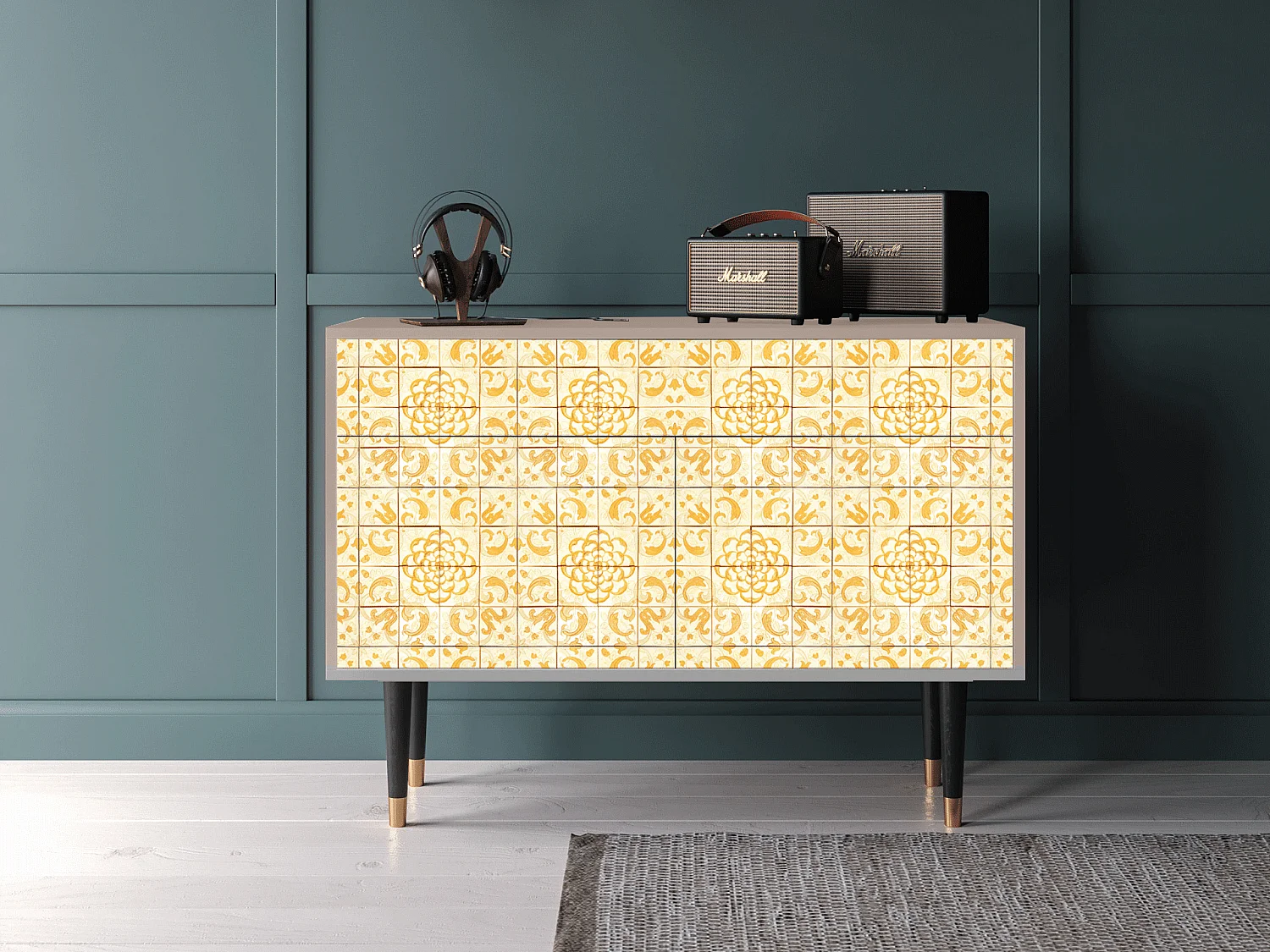 Buffet - 115x85x48 cm - BS4 - Sunshiny Tile, Latte