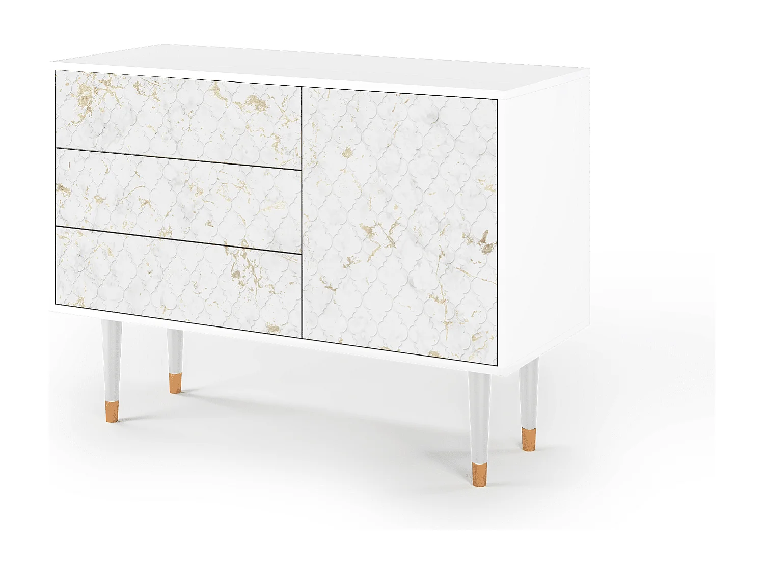 Buffet - 115х84х41 cm - S3 - Sweet Cotton, Blanc