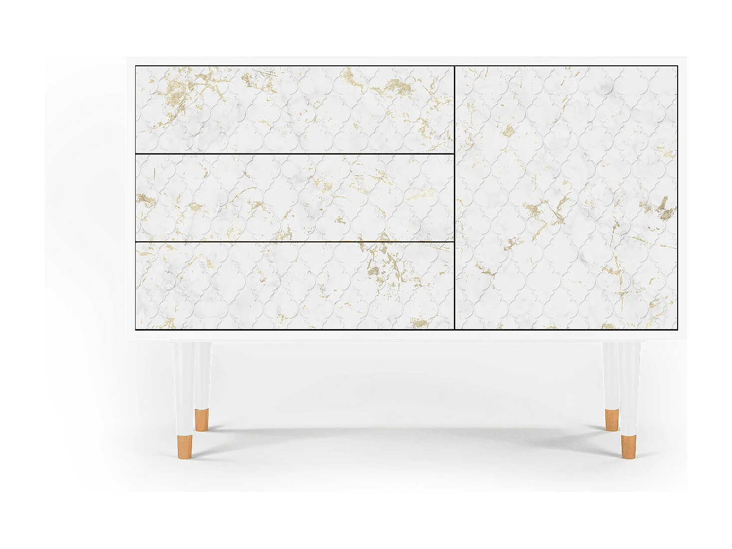 Credenza - 115х84х41 cm - S3 - Sweet Cotton, Bianco