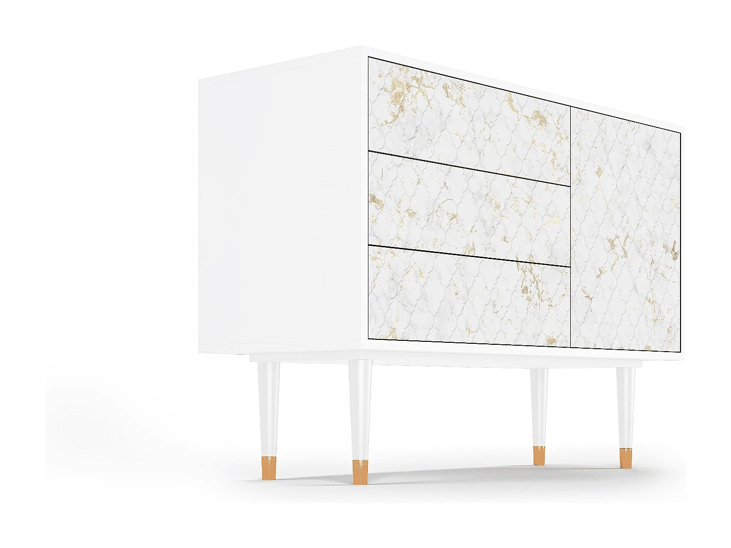 Credenza - 115х84х41 cm - S3 - Sweet Cotton, Bianco