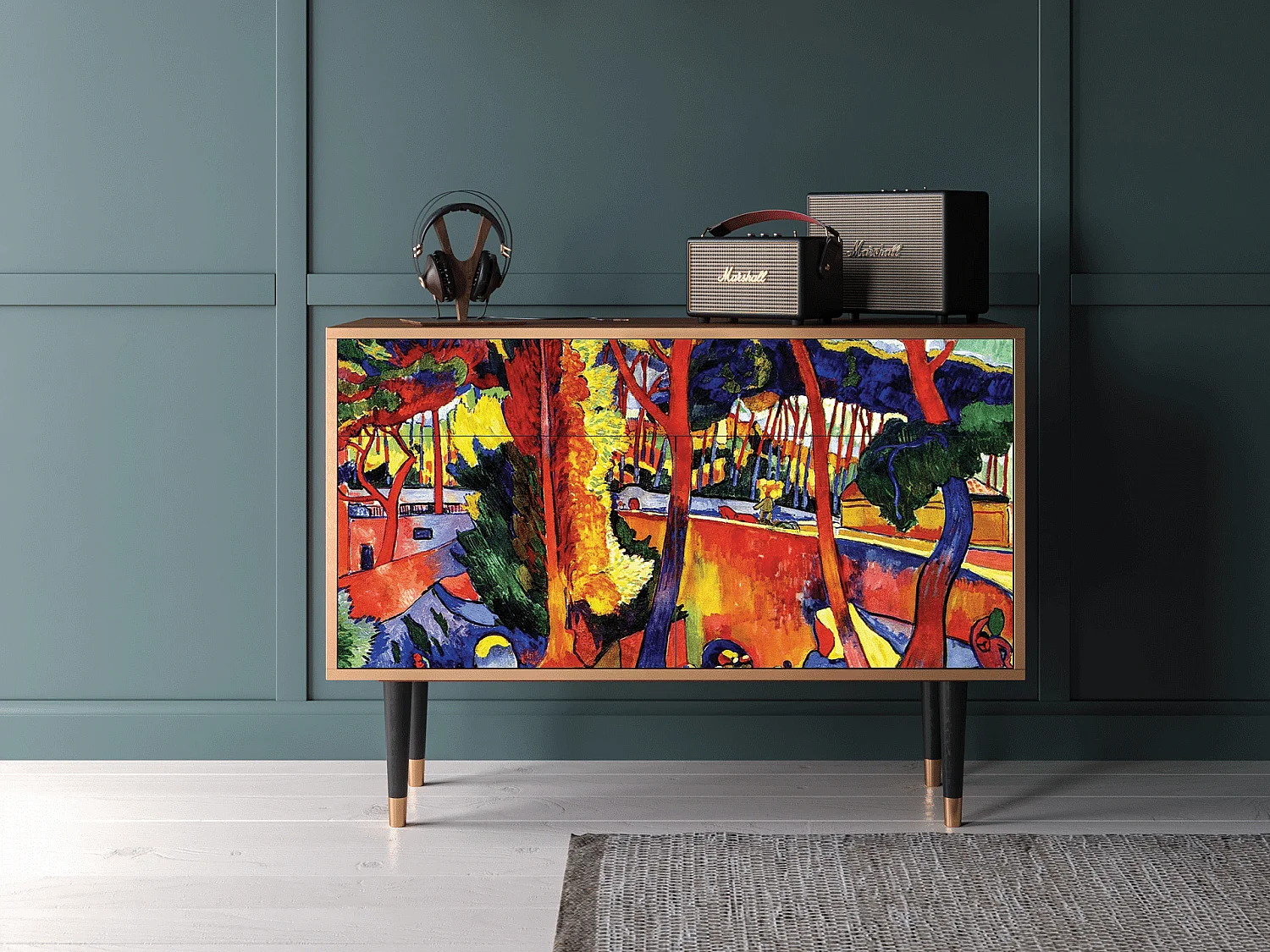 Credenza - 115x85x48 cm - BS4 - The Turning Road, Noce