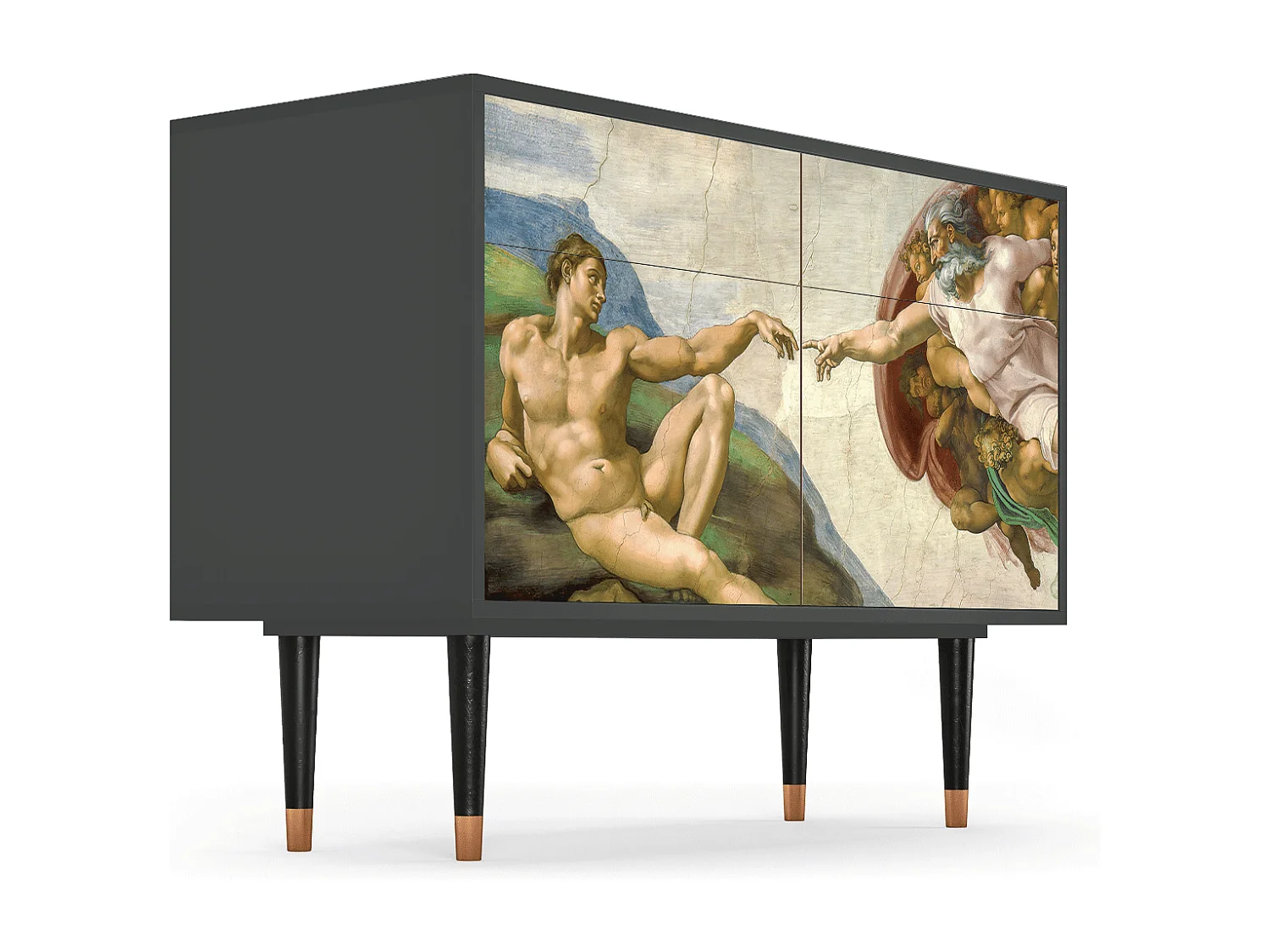 Aparador - 115x85x48 cm - BS4 - The Creation of Adam, Antracita