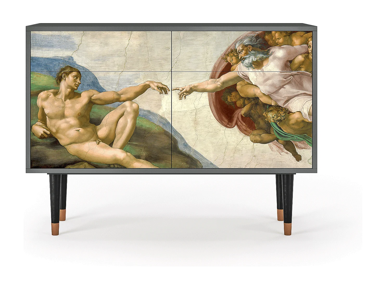 Buffet - 115x85x48 cm - BS4 - The Creation of Adam, Anthracite